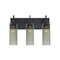 Besa Lighting Juni 10 Vanity, Moss Bubble, Black, 3x60W Incandescent 3WG-JUNI10MS-BK - alternate 1